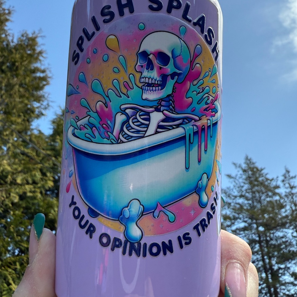 Colorful Skull Bath Tumbler